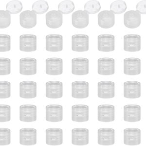 uxcell Dispensing Bottle Caps PP Plastic Reusable Clear-0