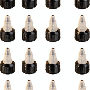 uxcell Lab Bottletop Dispensers PP Plastic Twist Top Caps-0