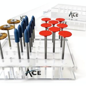 Dental Bur Block Clear Plastic 40 Holes JETS INC-0