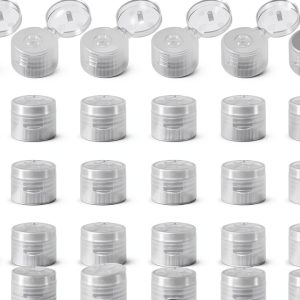 uxcell Dispensing Bottle Caps PP Plastic Reusable Clear-0