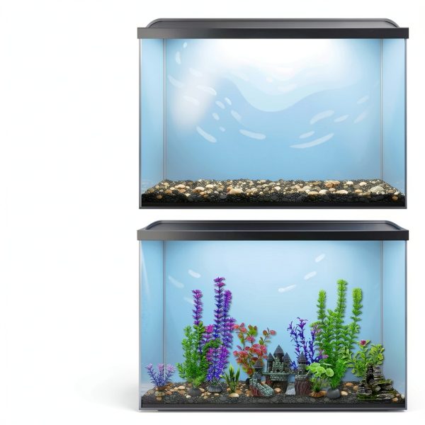Aquarium Castle Decoration Set Mechpia 13‑Piece Resin Fish Tank Kit-3