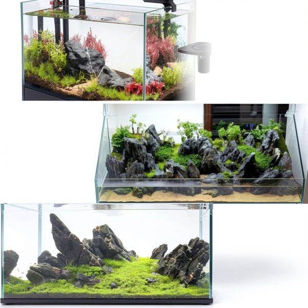 Seiryu Stone Aquarium Rock by ChaoLeHo Natural Slate - 20lb & 5lb-2