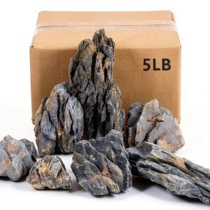 Seiryu Stone Aquarium Rock by ChaoLeHo Natural Slate - 20lb & 5lb-0