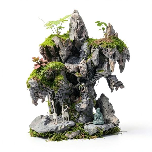 Seiryu Stone Aquarium Rock by ChaoLeHo Natural Slate - 20lb & 5lb-6