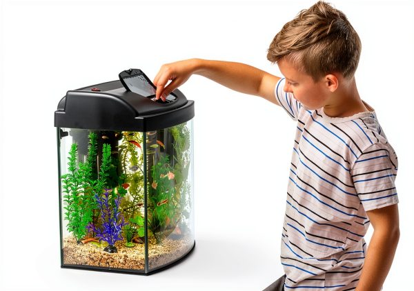 Aquarium Castle Decoration Set Mechpia 13‑Piece Resin Fish Tank Kit-1